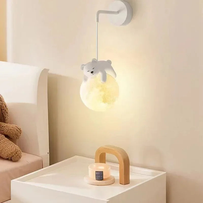 MoonGlow Light - Applique Murale LED Élégante pour la Chambre