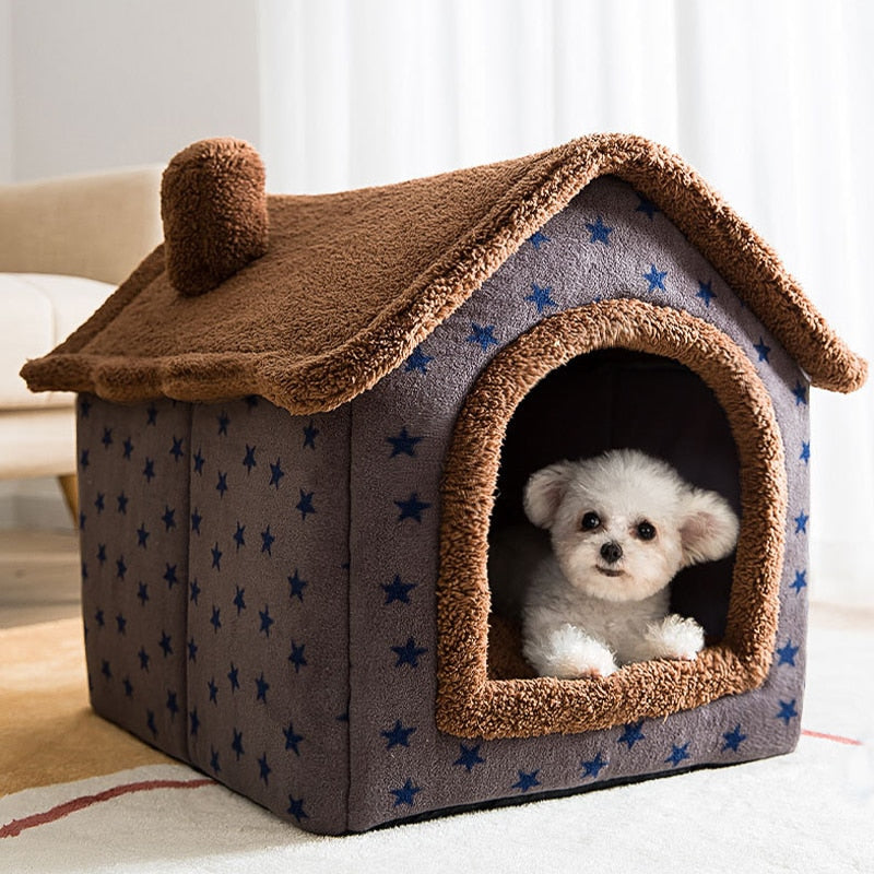 FluffyHaven - Cozy Pet House for Cats and Small Dogs