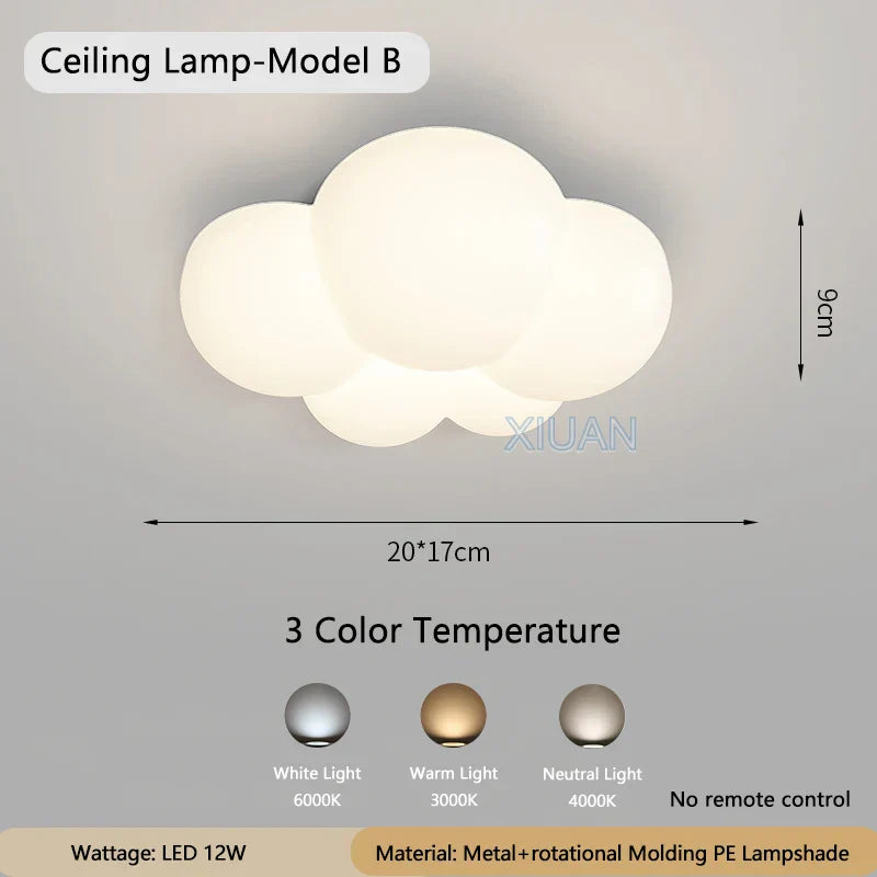 WhiteCloud Lamp - LED Cloud Wall Sconce for Bedroom and Living Room