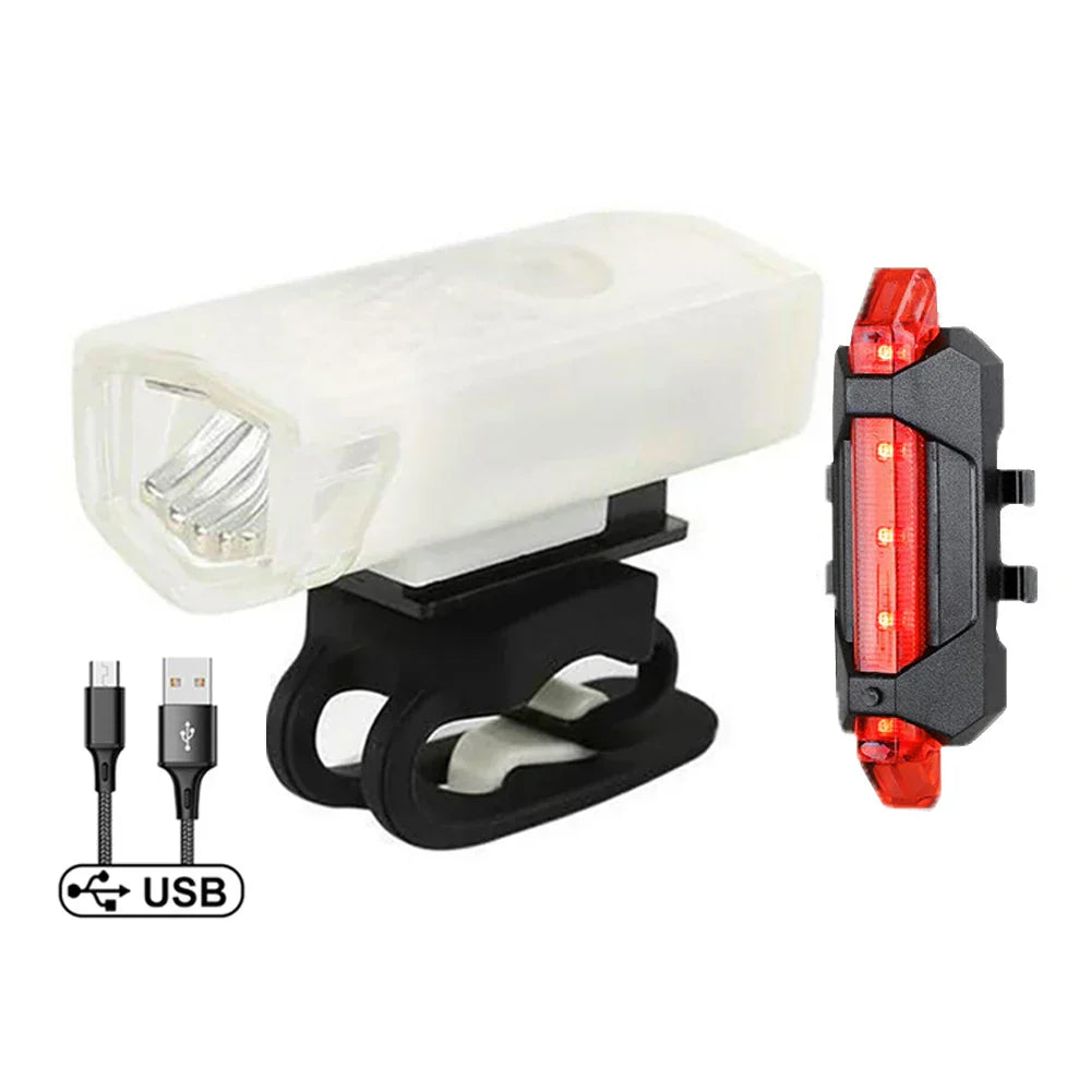 BicycleGlow - Kit d'Éclairage Vélo Rechargeable USB avec 3 Modes