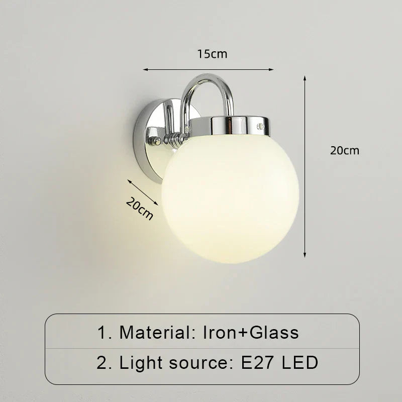 ModernWall - Scandinavian Glass LED Wall Sconce