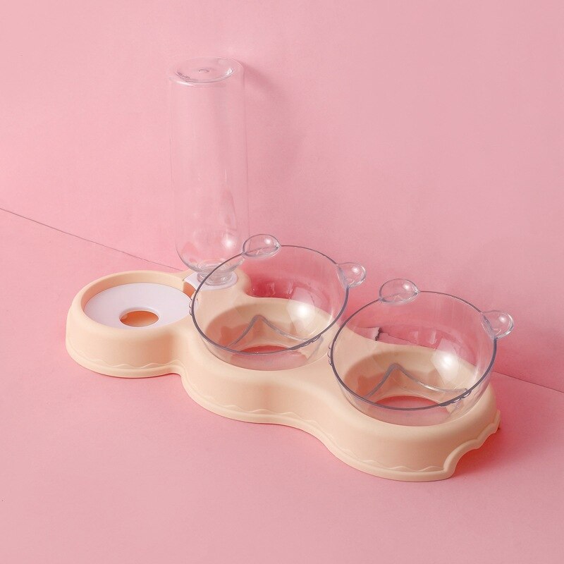 KarlFeast - Stylish 3-in-1 Cat Feeding Bowl