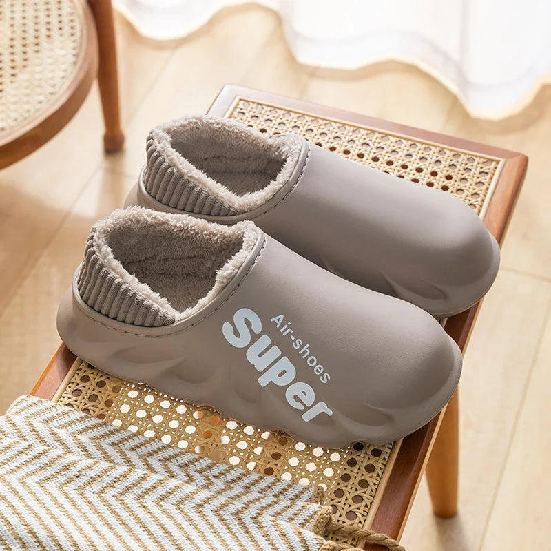 CozySol - Cotton Slippers with Plush Lining for Winter
