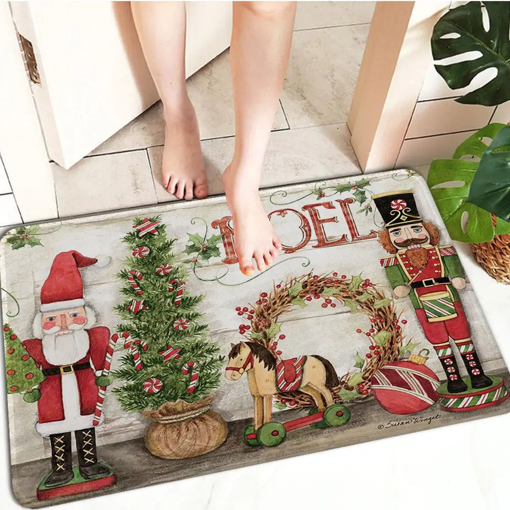 FestiveWelcome - Paillasson de Noel Luxueux pour votre Entree