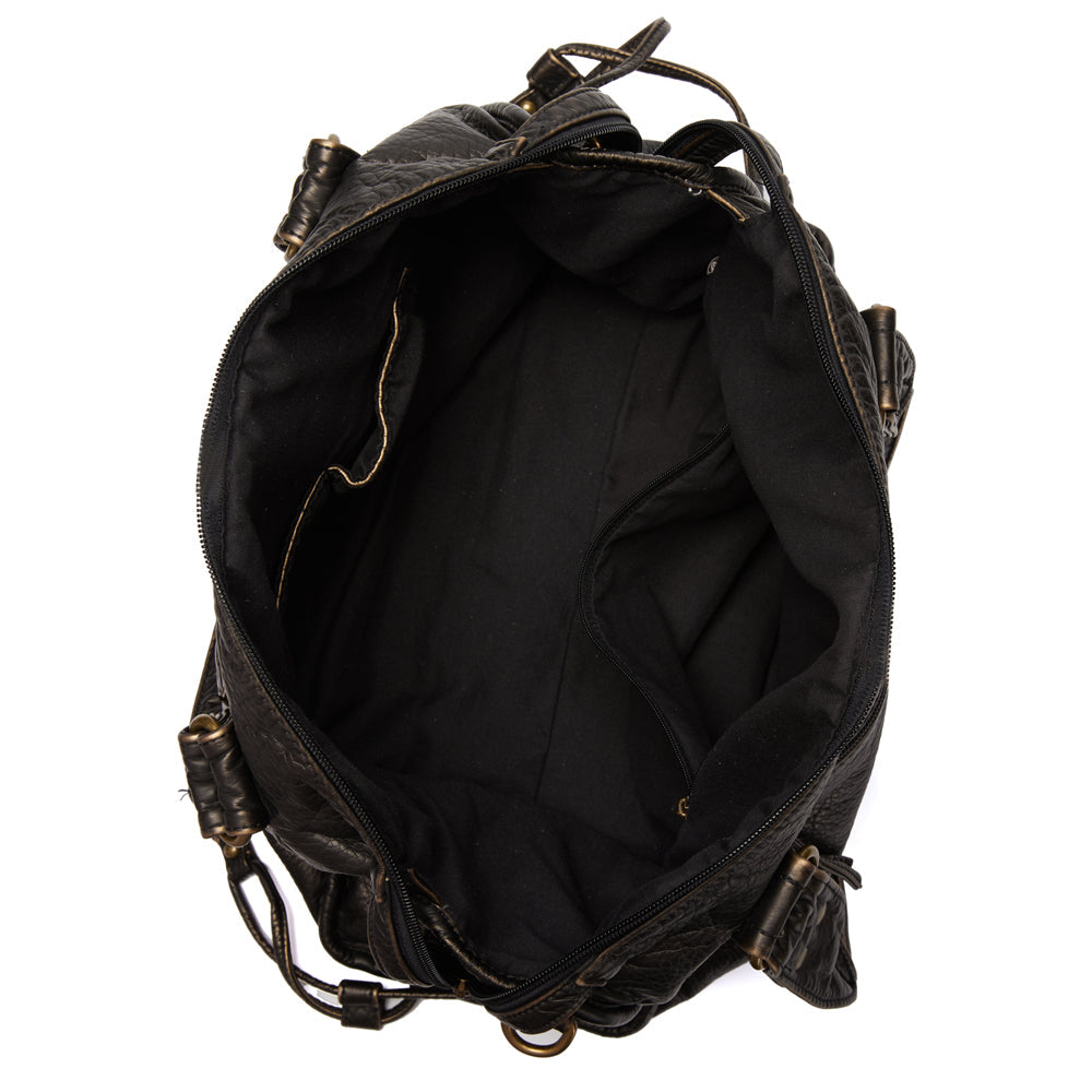 NoirClass - Sac À Main Cuir Noir Élégant