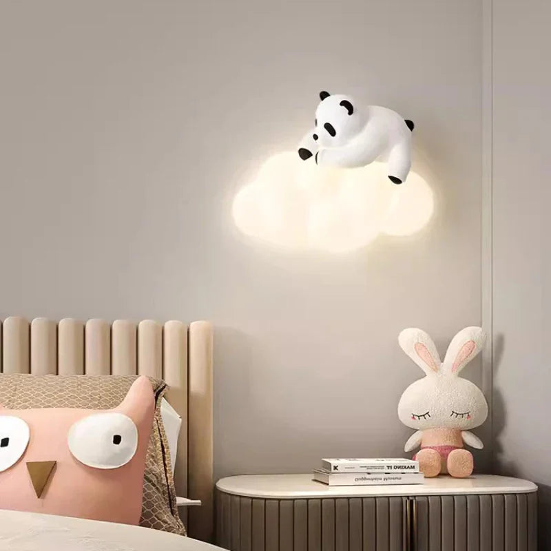 PandaGlow Lamp - Soft LED Wall Lamp for Kids' Room