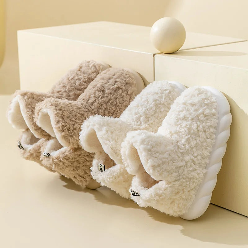 VelvetLuxe - Cozy Cotton Plush Winter Slippers