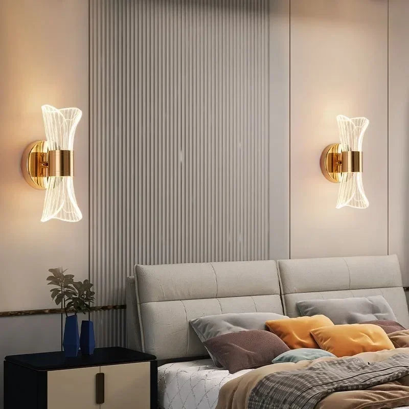 GlowCurve - Applique Murale LED Élégante pour Chambre et Salon