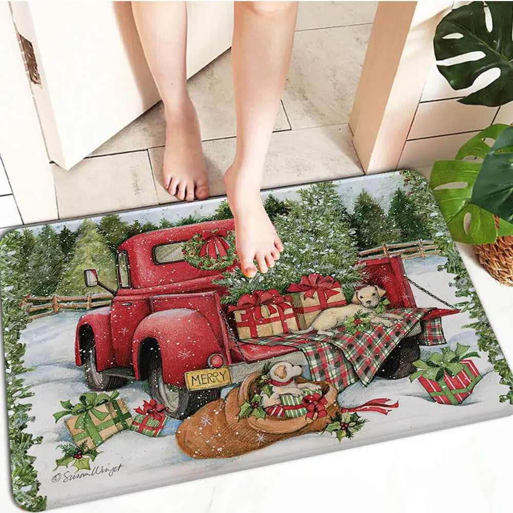 FestiveWelcome - Paillasson de Noel Luxueux pour votre Entree
