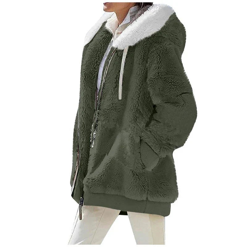 CozyCocoon Hoodie - Oversized Fleece Sweatshirt for Winter