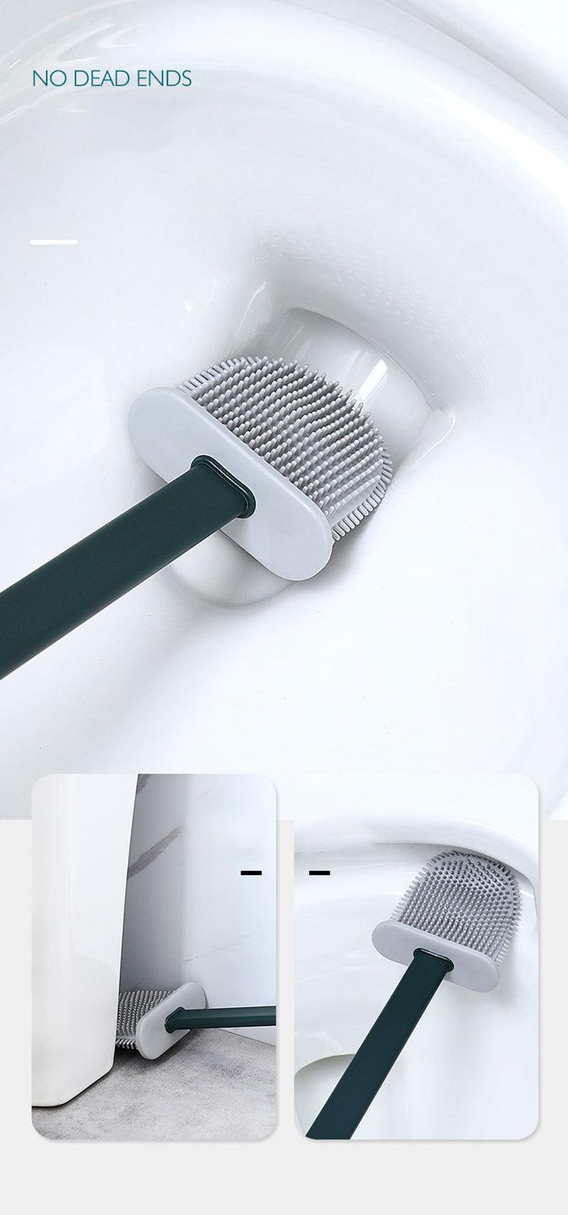 ToiletPro - Flexible Silicone Toilet Brush for a Perfect Clean