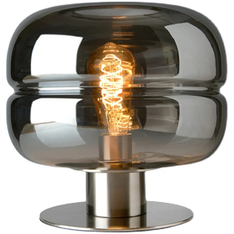 LuxeDesign - Modern Glass and Metal Table Lamp