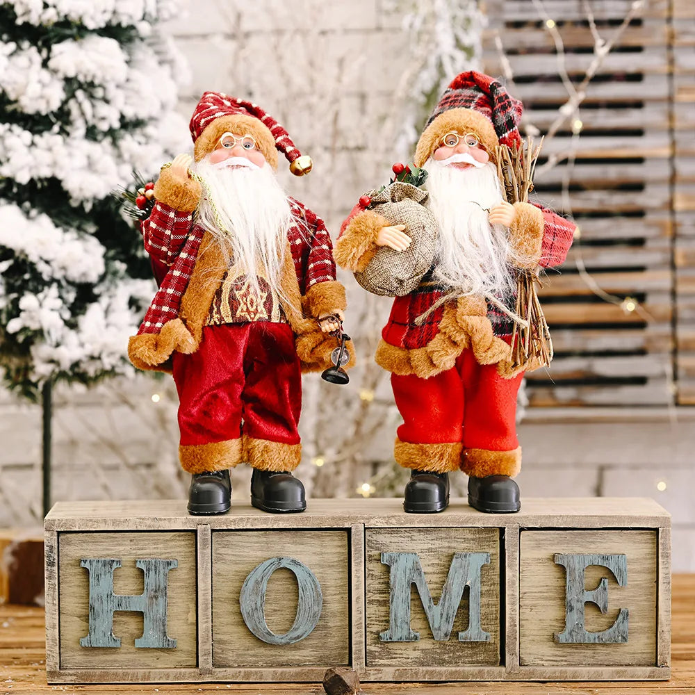 PoupeeFestive - Decorative Santa Claus Plush for a Cozy Christmas