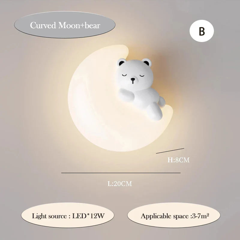 PandaGlow Lamp - Soft LED Wall Lamp for Kids' Room