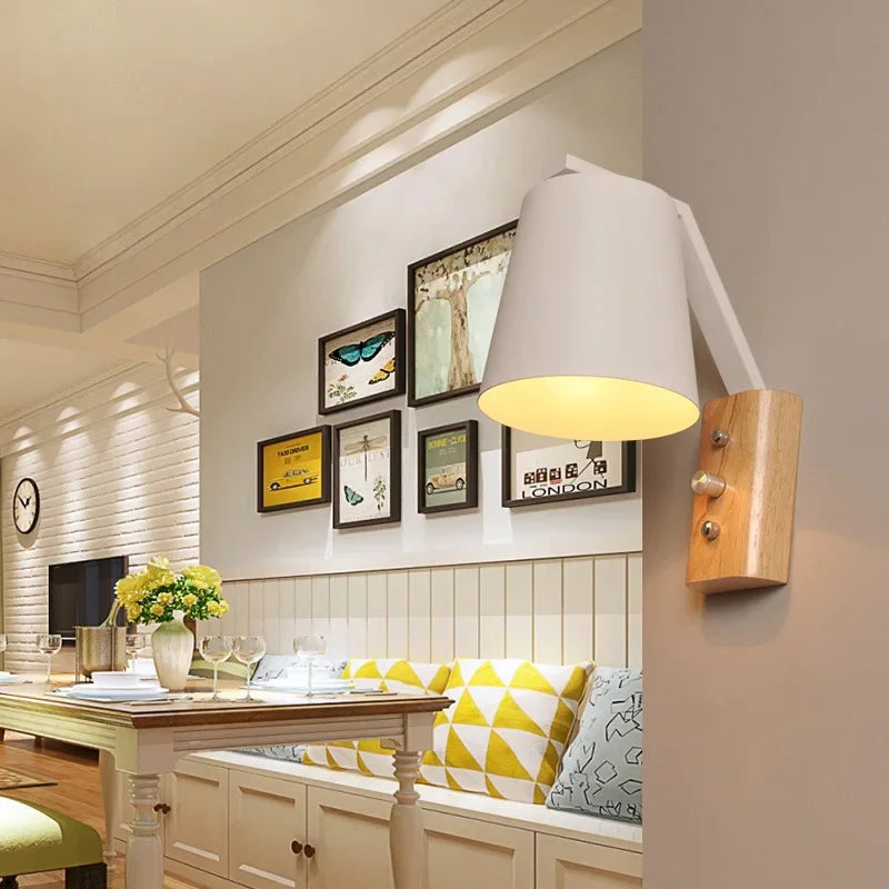 WoodGlow Light - Wooden LED Wall Sconce for Bedroom