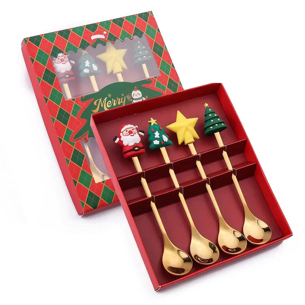 XmasSpoons - Elegant Christmas Spoon Set for the Festive Table