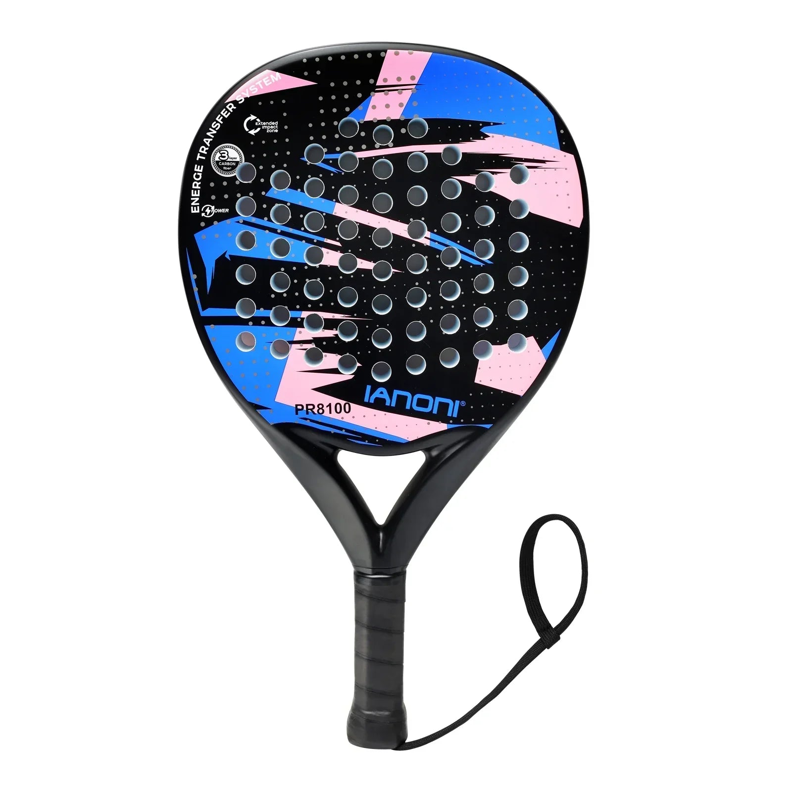 PadelProFlex - Raquette de padel en fibre de carbone à noyau EVA