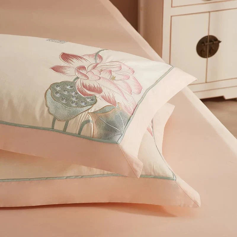 Lotus Pink - Luxury Egyptian Cotton Bedding Set