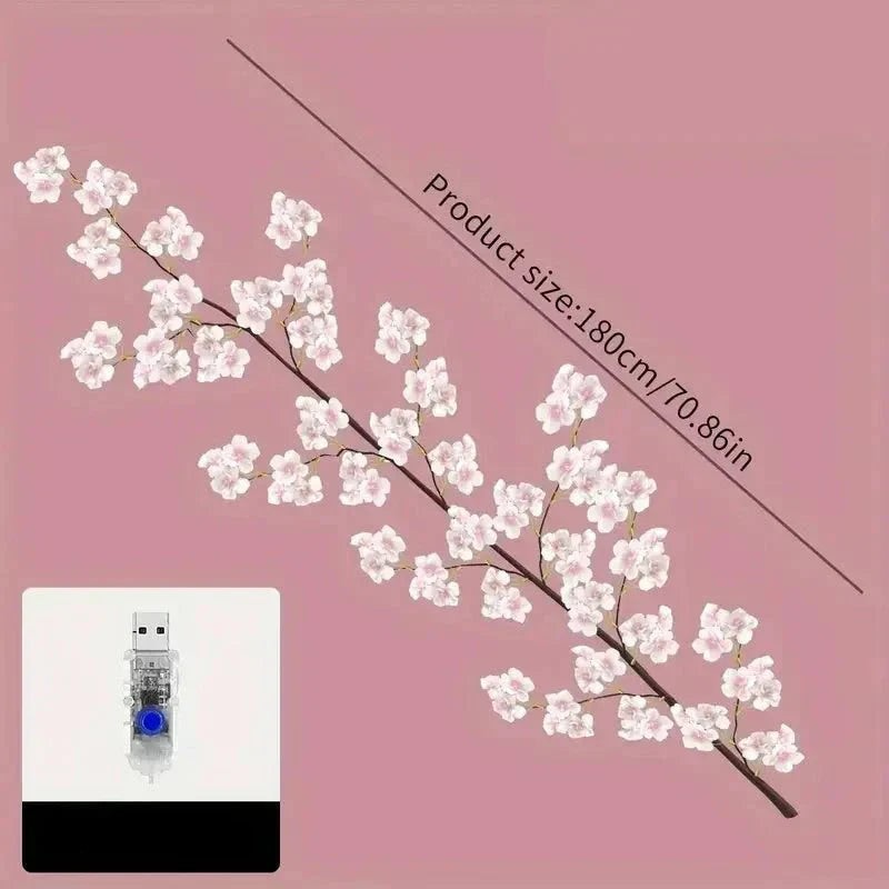 PetalGlow - Guirlande Lumineuse LED Fleurs de Cerisier Sakura