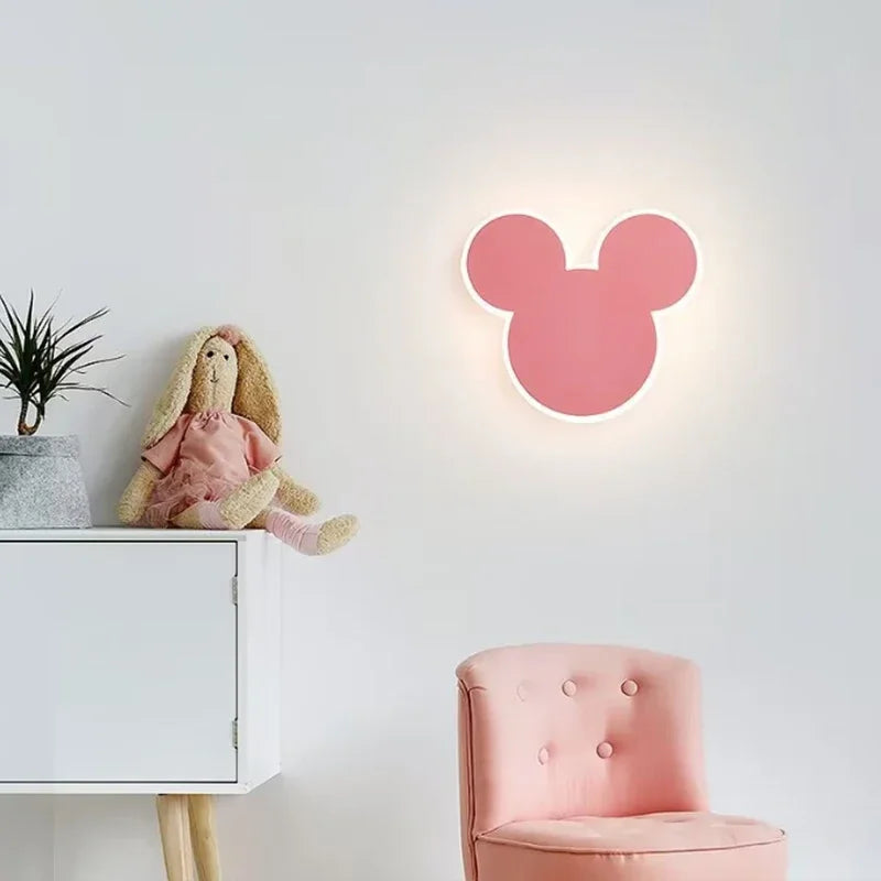 PinkRabbit - LED Rabbit Wall Lamp for Kids' Bedroom