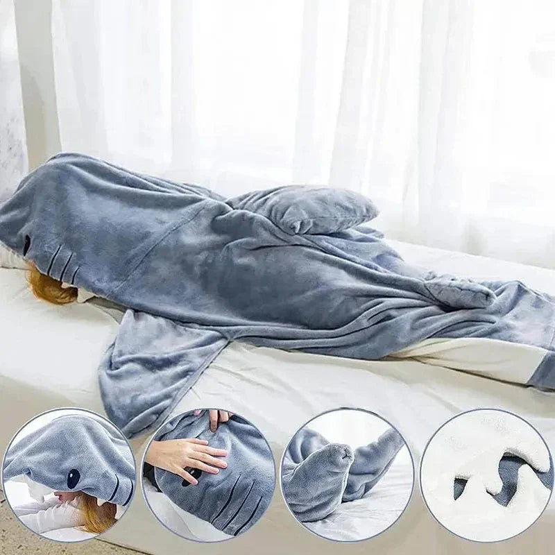 SharkWrap - Ultra Soft Flannel Shark Blanket
