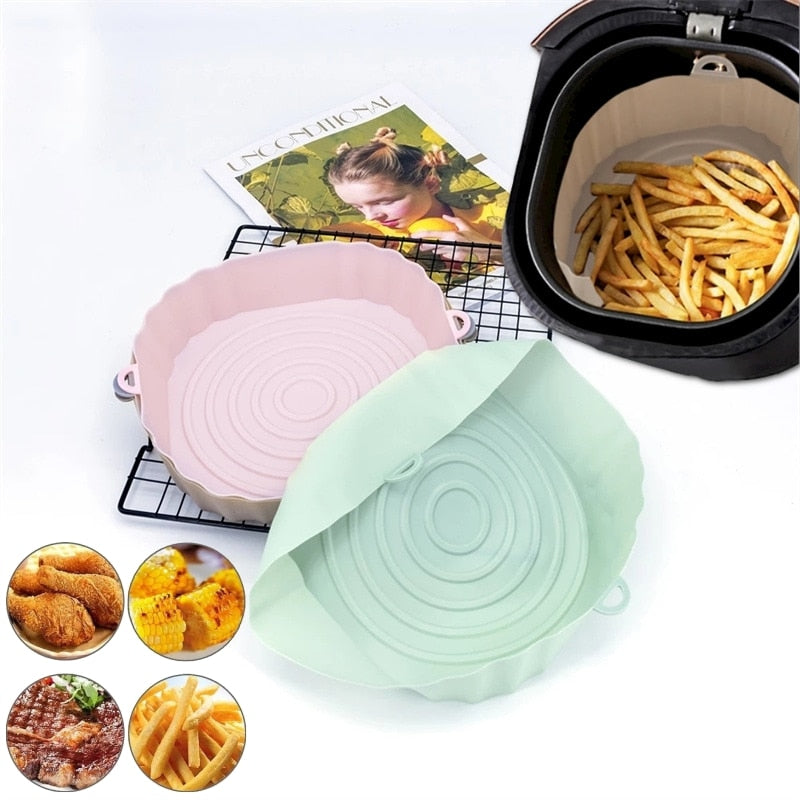 SiliconFry Tray – Moule Airfryer Réutilisable