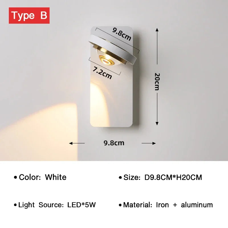 BrightTurn - Adjustable LED Wall Light for Every Room