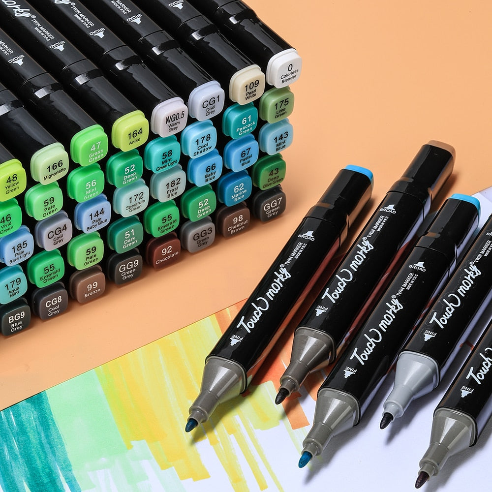 MangaBlend - Professional Colour Markers Set