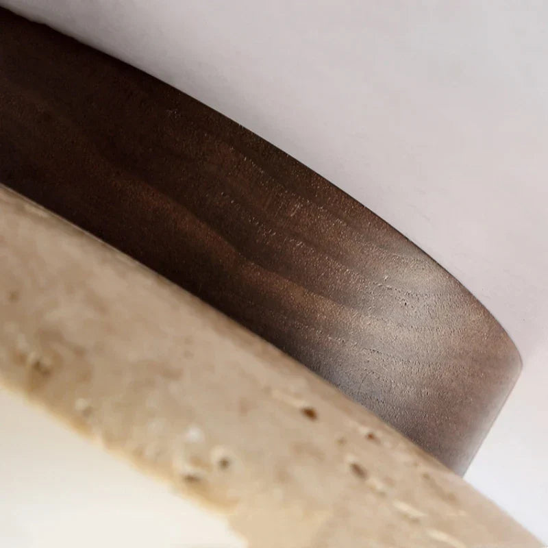 RovaStone - Recessed Travertin LED Light for Hallways and Stairs