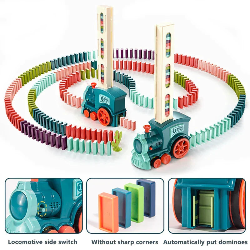 PominoRush - Colorful Domino Train for Kids