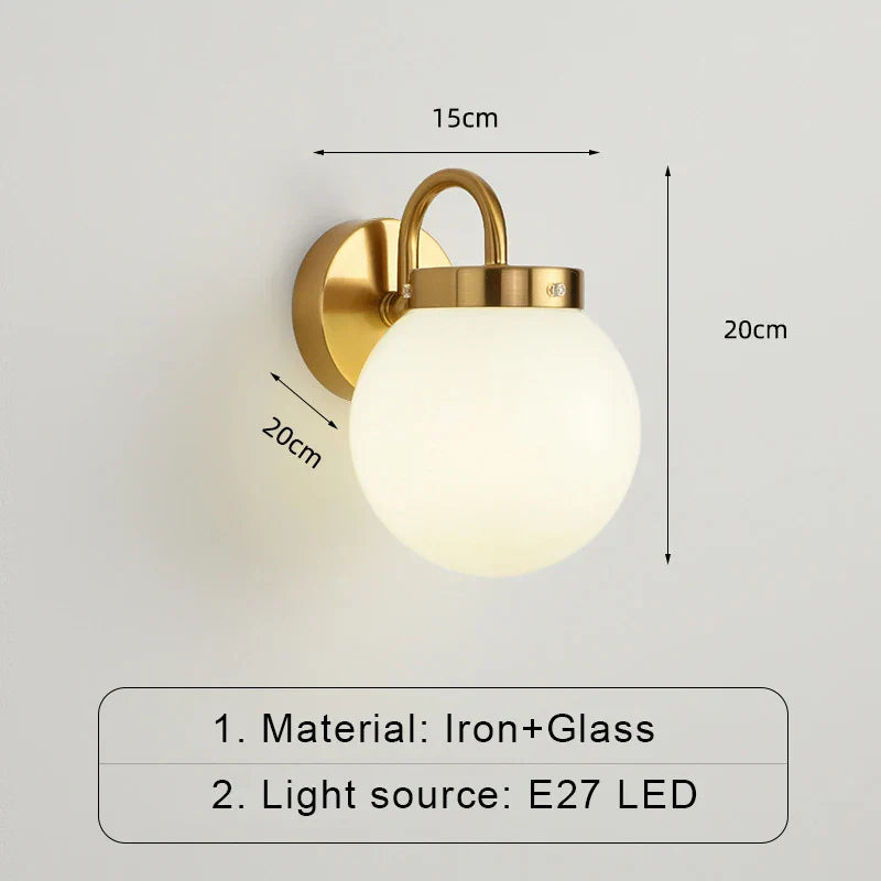 ModernWall - Scandinavian Glass LED Wall Sconce