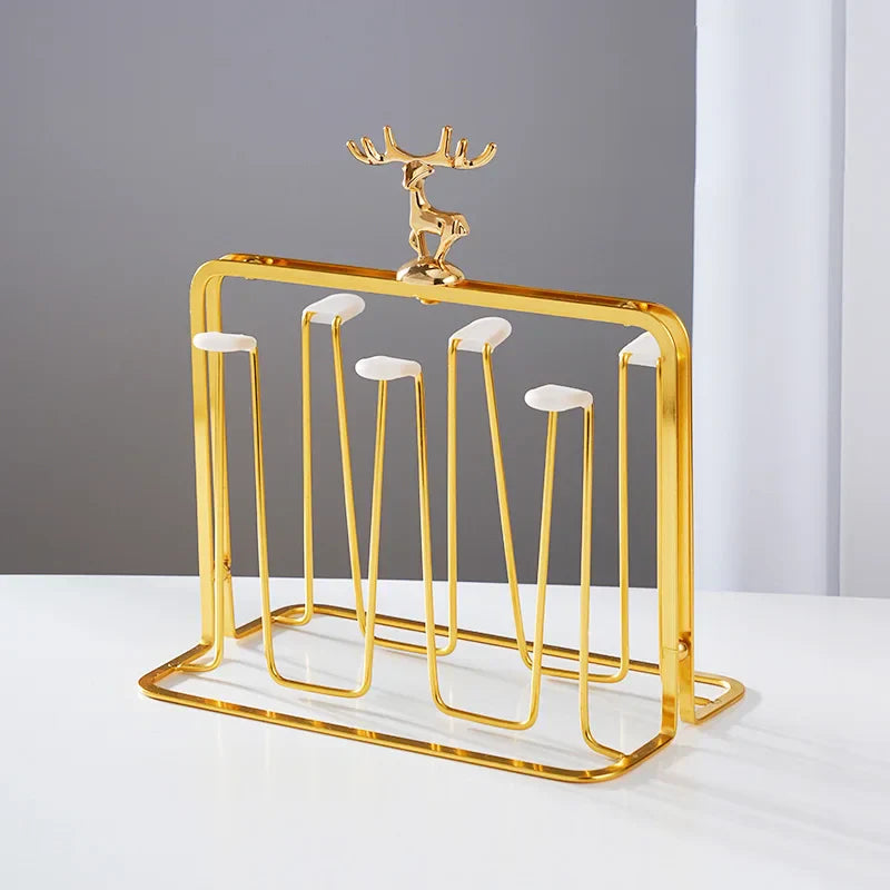 Glacio - Whiskey Glasses with Reindeer Stand for Festive Nights