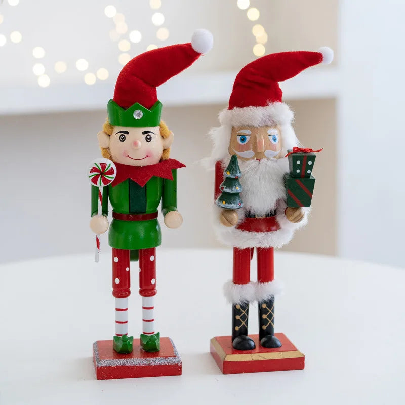 Wooden Christmas Elves - Timeless Traditional Decoration