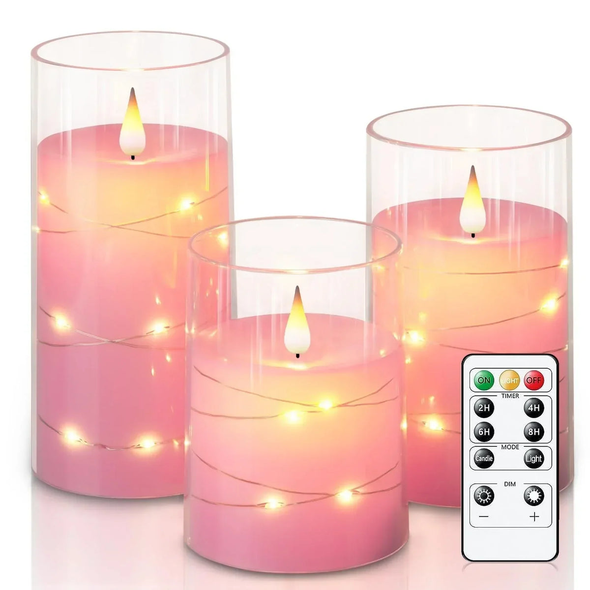 Flameflex - Realistic Flame LED Candles, Set of 3