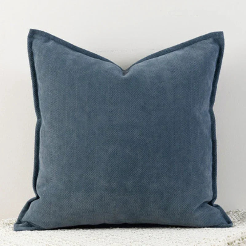 DuneWeave - Solid Color Chenille Cushion Cover for a Warm Interior