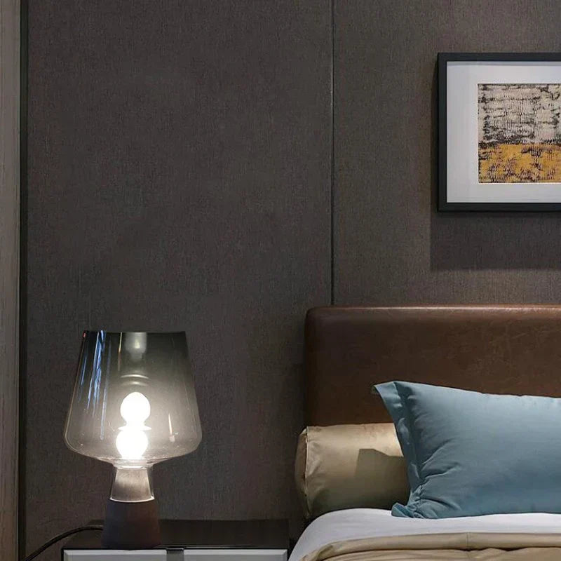 Ubrixa - Industrial Concrete and Glass Desk Lamp