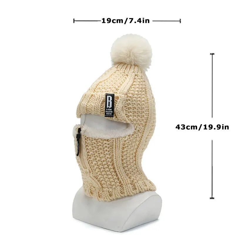 WinterPom - Pom Pom Beanie for Stylish Winter Warmth
