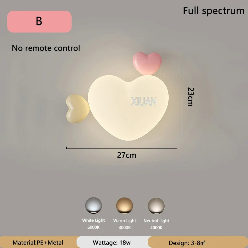 LoveLicht - Pink Cloud LED Wall Light for Kids' Room