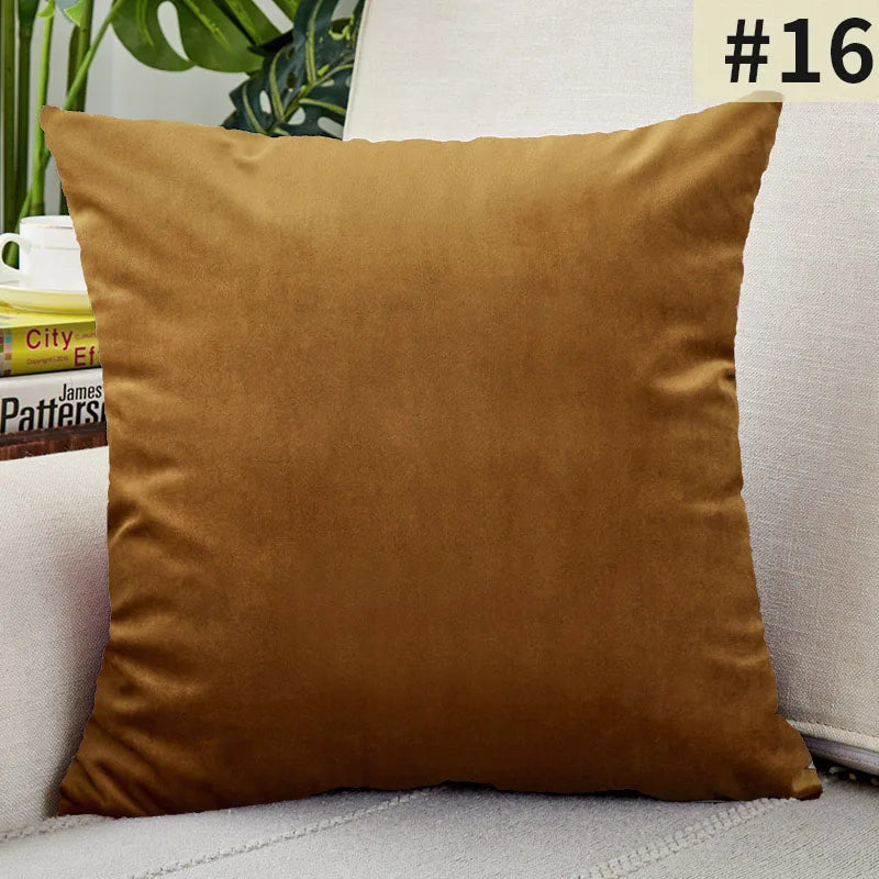 VelvetChic Cushion Cover - Solid Velvet Cover for a Luxurious Interior