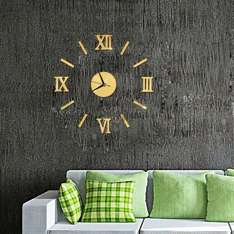 RomanTime 3D Clock - Horloge murale moderne a chiffres romains a composer