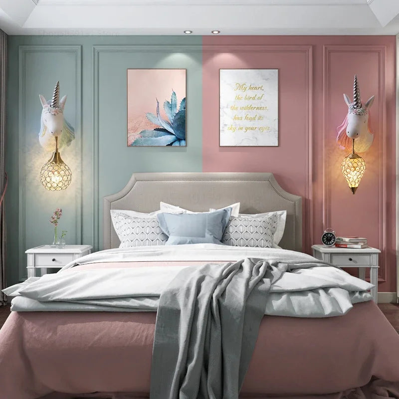 UnicornLicht - Unicorn Wall Sconce for Kids' Room