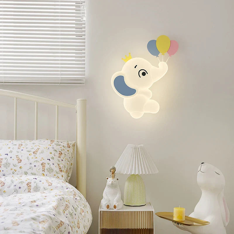 SavanneKids - Elephant Wall Lamp for Kids Bedroom