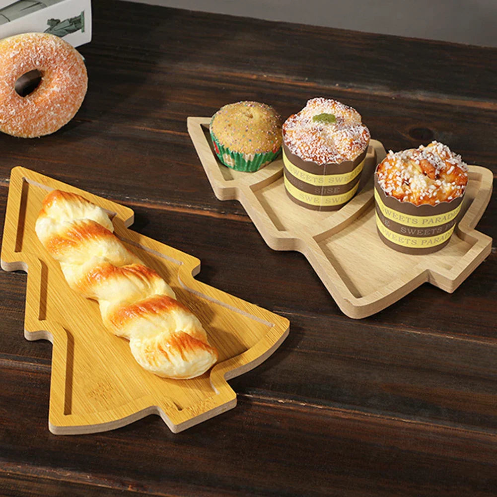 FestiveTree Board - Wooden Christmas Tree Serving Board