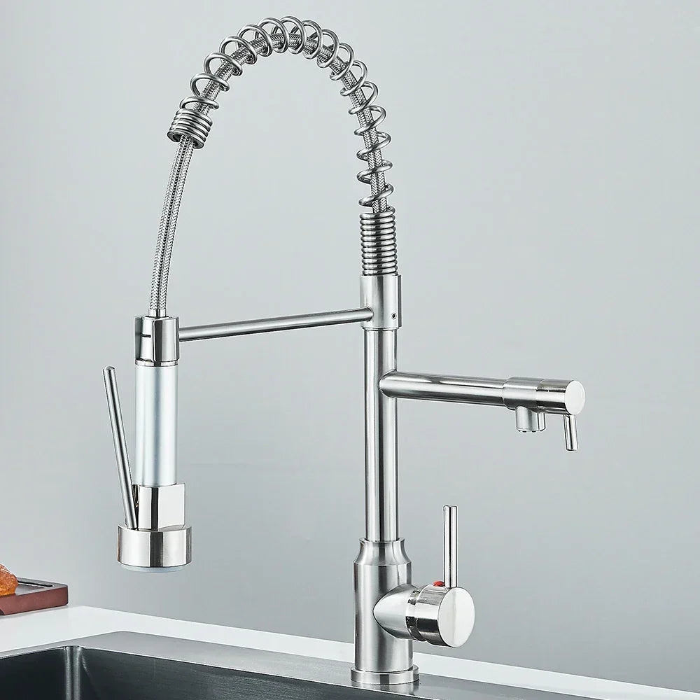 FlexiSpray - Modern Kitchen Faucet with Flexible Spout