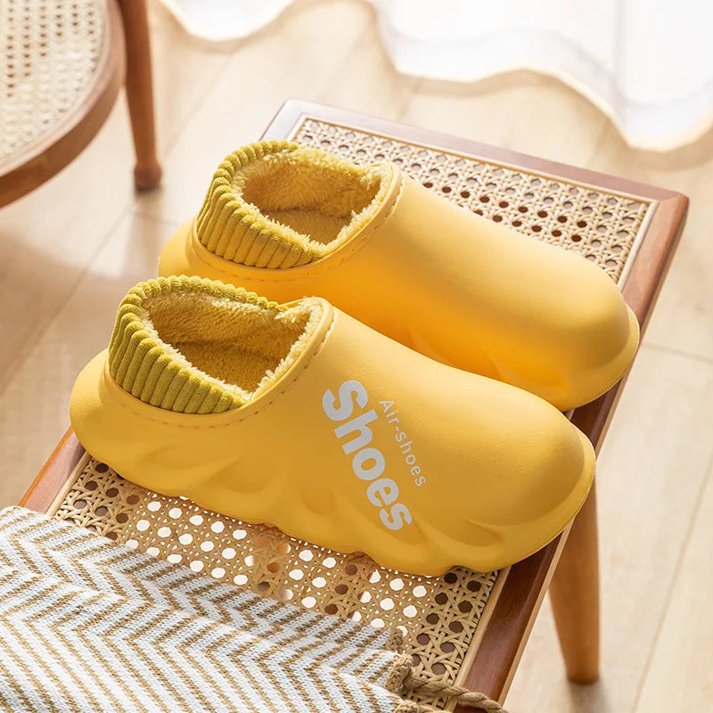 CozySol - Cotton Slippers with Plush Lining for Winter