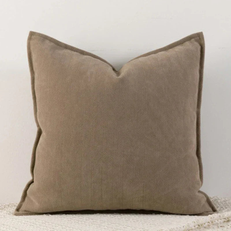DuneWeave - Solid Color Chenille Cushion Cover for a Warm Interior