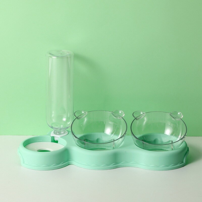 KarlFeast - Stylish 3-in-1 Cat Feeding Bowl