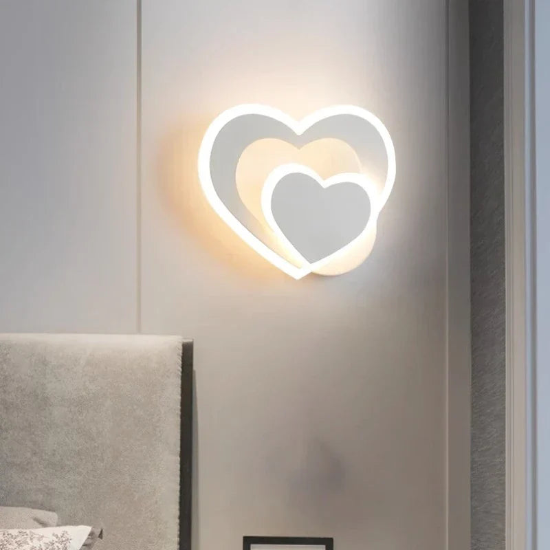 HeartGlow Wall Lamp - Modern LED Heart Wall Light