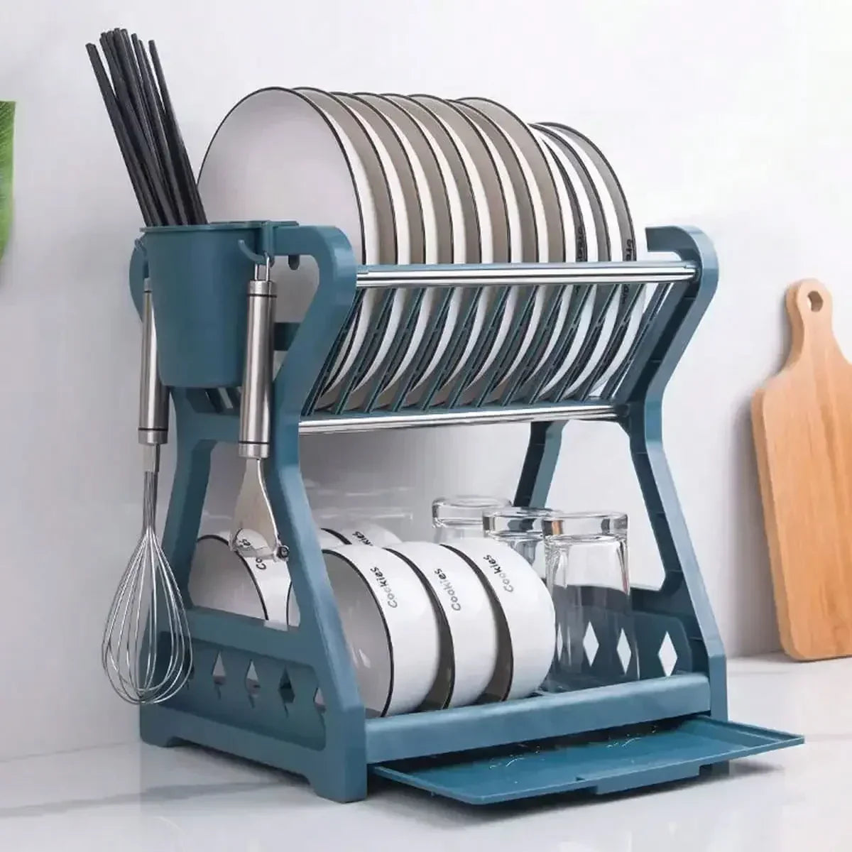 RackMaster - Foldable Stainless Steel Dish Rack