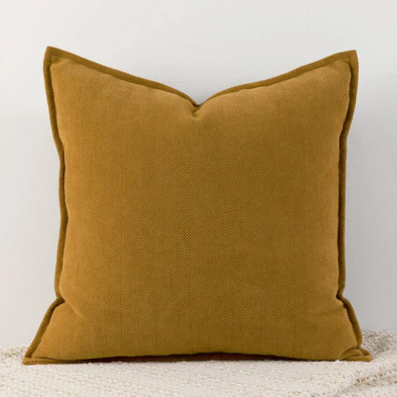 DuneWeave - Solid Color Chenille Cushion Cover for a Warm Interior